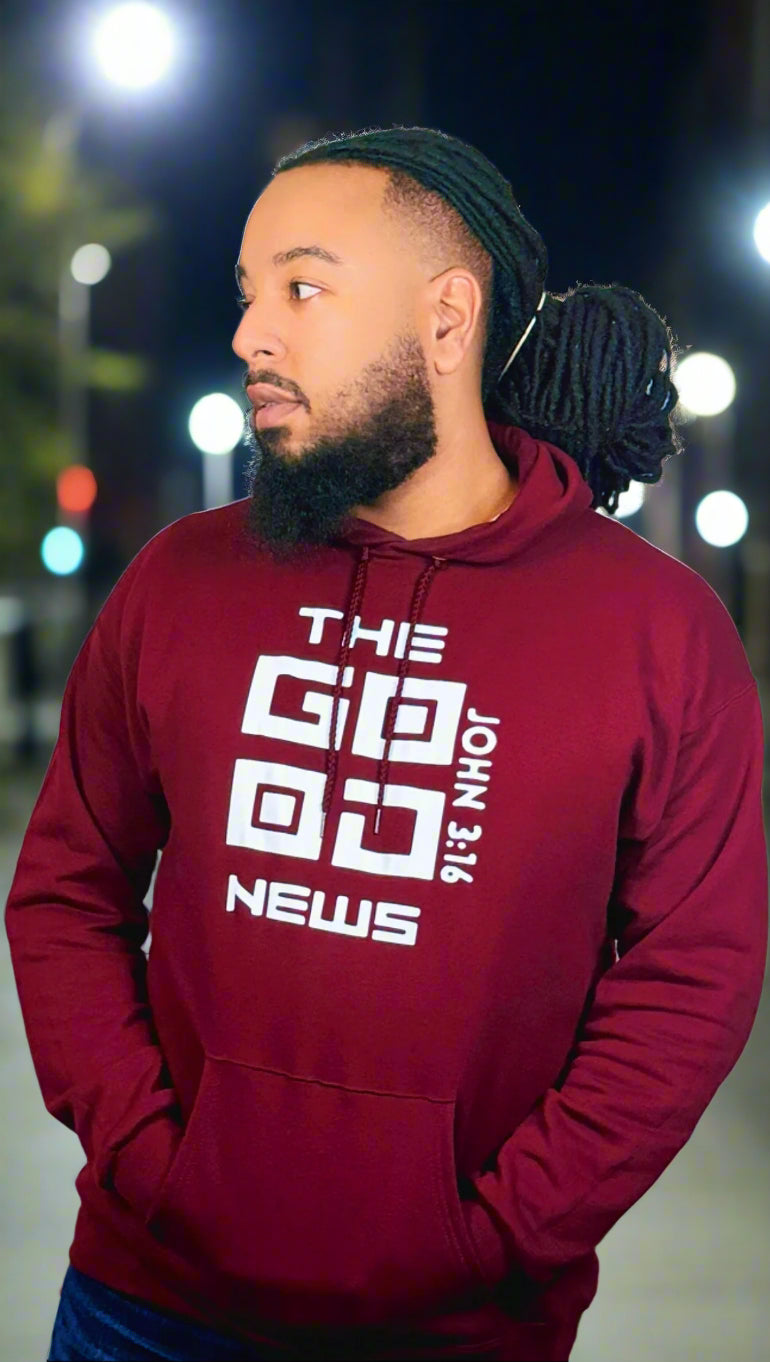 Maroon Good News Hoodie