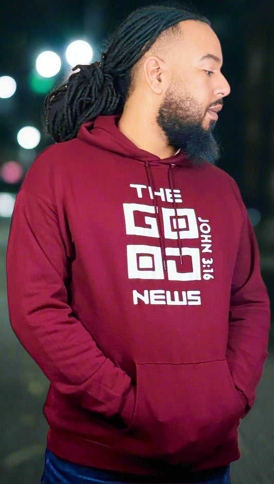Maroon Good News Hoodie